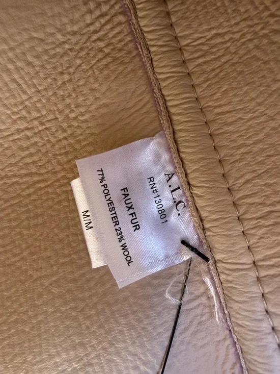 A.l.c. Faux fur coat wool blend - Picture 6 of 7